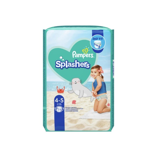 PAMPERS - Splashers No4-5 (9-15kg) | 11τμχ