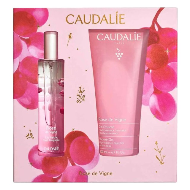 Caudalie Xmas Promo Rose de Vigne Fresh Γυναικείο Άρωμα 50ml & Δωρο Αφρόλουτρο 200ml