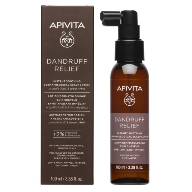 Apivita Dandruff Relief Lotion Μαλλιών κατά της Πιτυρίδας & Αναδόμησης 100ml