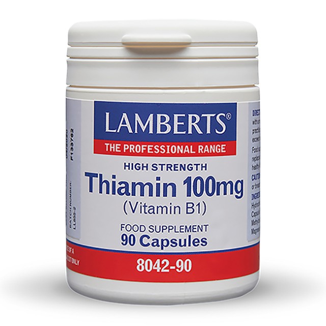 Lamberts Thiamin 100mg (B1) Θειαμίνη 90 Κάψουλες
