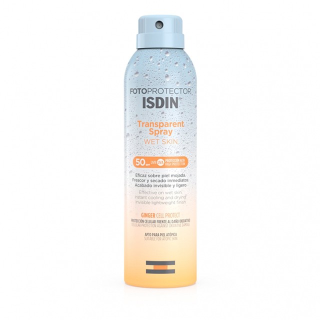 ISDIN - Fotoprotector Transparent Spray Wet Skin SPF50+ | 250ml