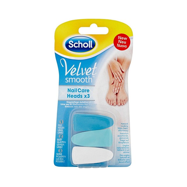 SCHOLL - Velvet Smooth Nail Care Ανταλακτικές Κεφαλές | 3τμχ