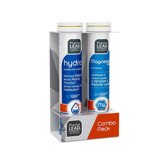Pharmalead Promo Pack Hydro+ Ηλεκτρολύτες 20 αναβρ. δισκία & Μαγνήσιο 375mg 20 αναβρ. δισκία