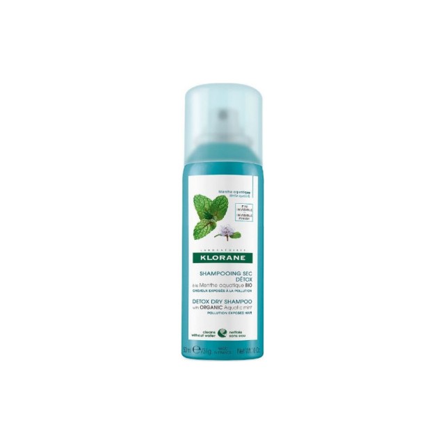 KLORANE - Dry Shampoo Detox with Aquatic Mint | 50 ml