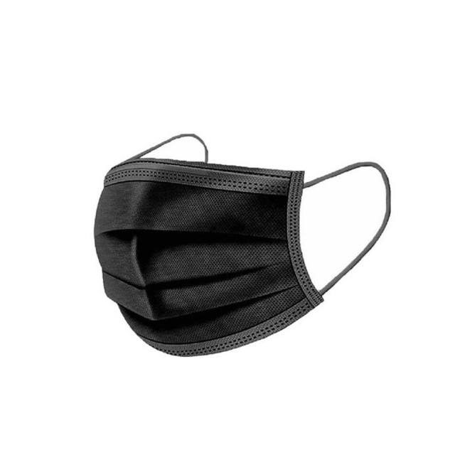 Face Mask Ear Loop  Μάσκες μιας χρήσης Μαύρη | 50τεμ