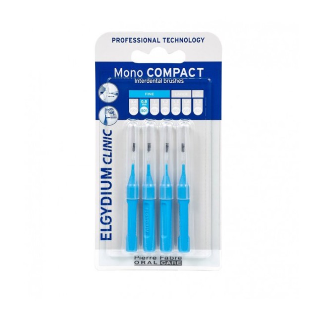 ELGYDIUM - Clinic Mono Compact Interdental Brushes Blue 0,4mm | 4τμχ