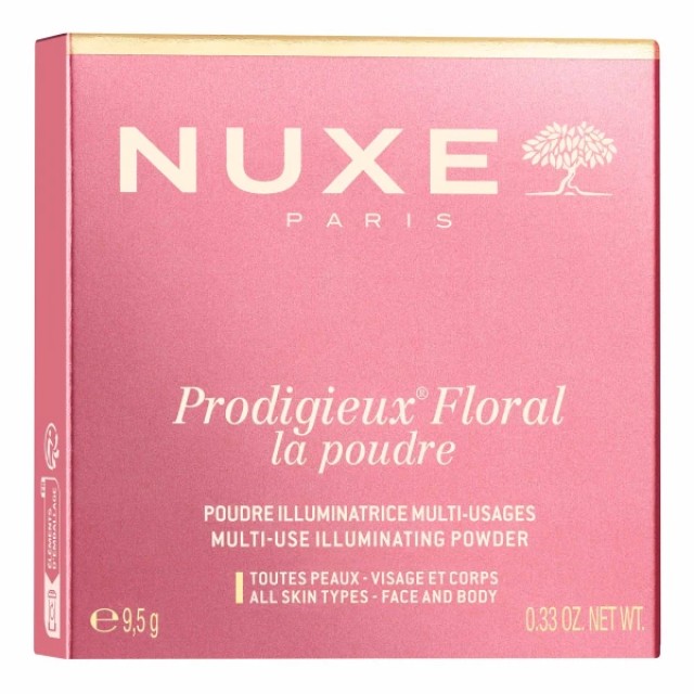 Nuxe Prodigieux Floral La Poudre Multi Use Illuminating Powder All Skin Types Face & Body, 9,5g