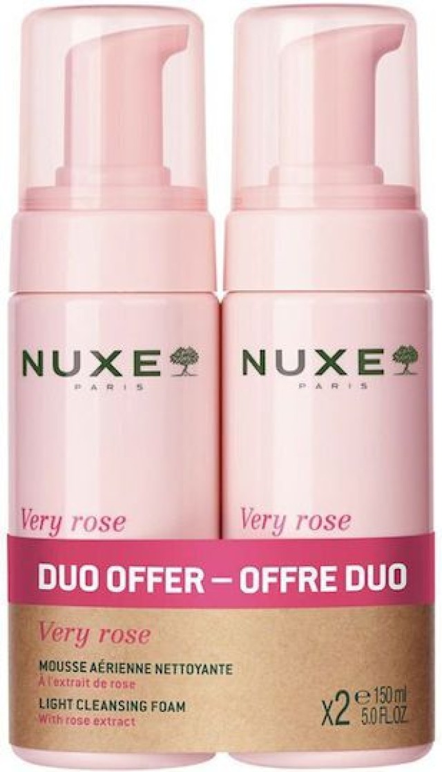 Nuxe Promo 1+1 Very Rose Αφρός Καθαρισμού Προσώπου, 2x150ml