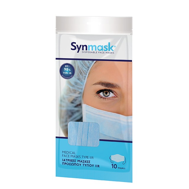 SYNMASK - Μάσκες Χειρουργικές 3ply Type | 10τμχ