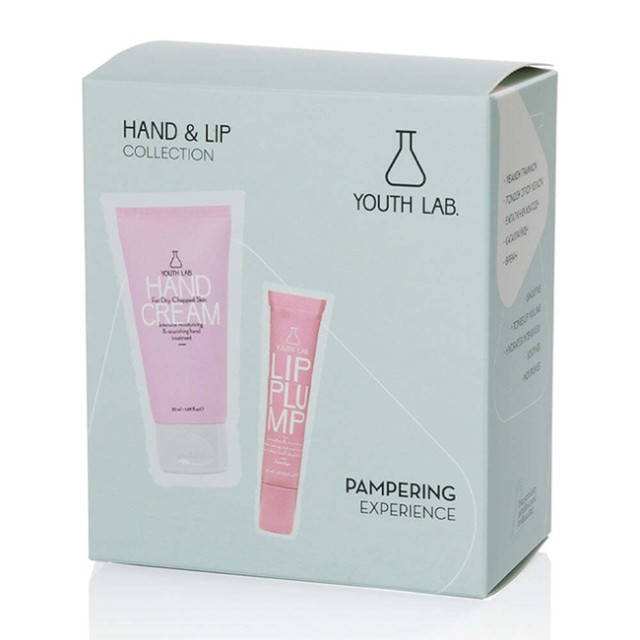 Youth Lab Promo set με Κρέμα χεριών 50 ml και lip plump flamingo 10 ml