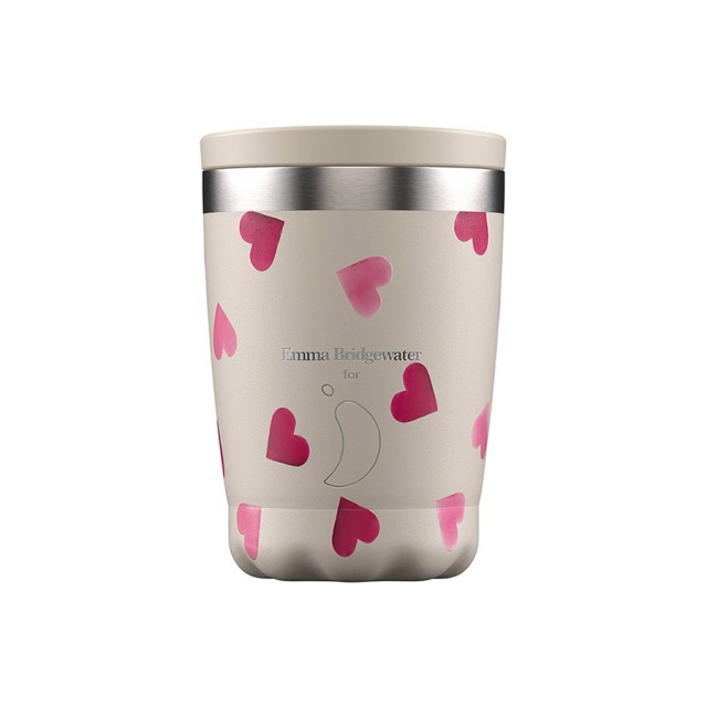 CHILLYS - Pink Hearts Emma Bridgewater Coffe Cup | 340ml