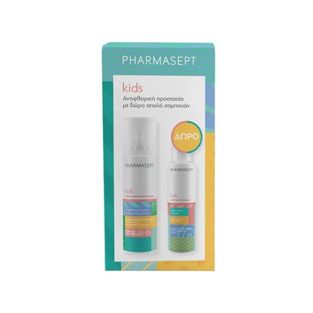 PHARMASEPT - Kids X-Lice Protective Lotion (100ml) & Kids Soft Hair Shampoo (100ml)