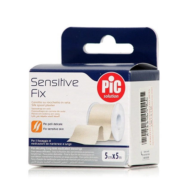 PIC SOLUTION - Sensitive Fix Ρολό Λευκοπλάστη από Μετάξι 5cmx5m | 1τμχ