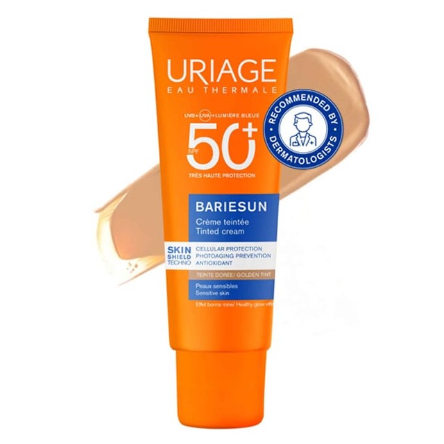 Uriage Bariesun Tinted Cream Αντηλιακό Προσώπου Golden Tint SPF50+ 50ml