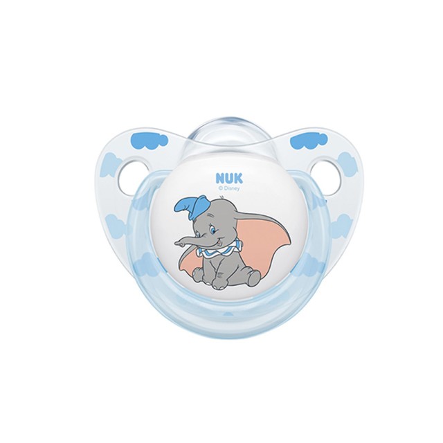 NUK - Disney Dumbo Trendline Πιπίλα Σιλικόνης  Λευκό 0-6m (10.730.526) | 1τμχ
