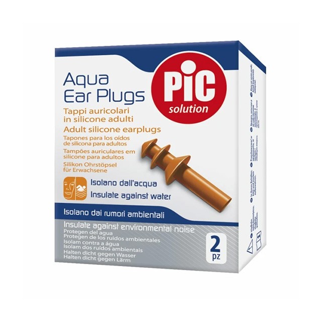 PIC SOLUTION - Sport Aqua Ear Plugs Ωτοασπίδες Σιλικόνης Ενηλίκων | 2τμχ