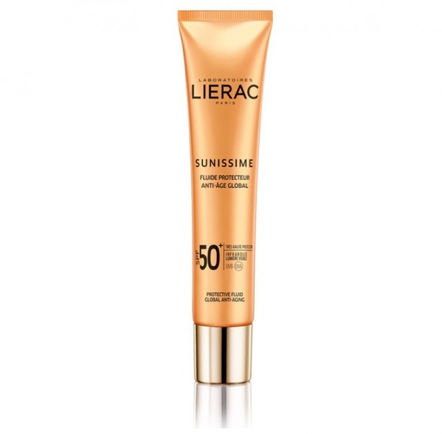 LIERAC - Sunissime BB Fluide Protective Global Anti-Aging Golden Face & Decollete SPF50 | 40ml