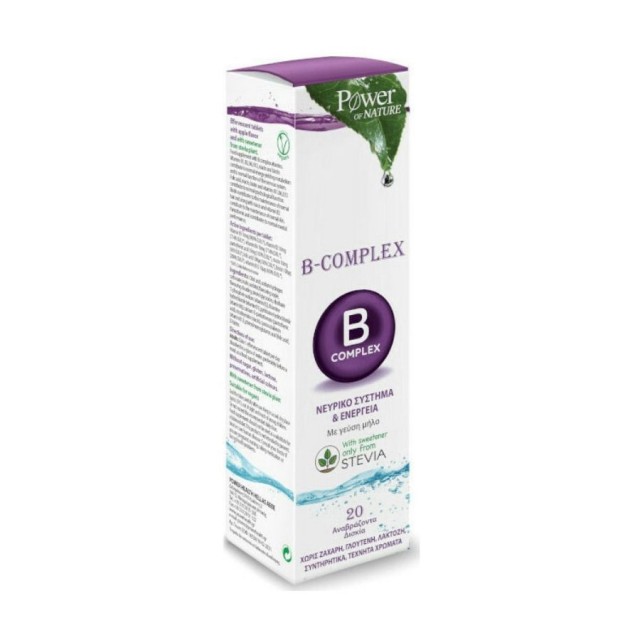 POWER HEALTH - B Complex & Stevia | 20tabseff