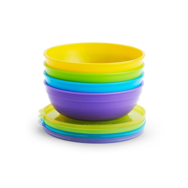 MUNCHKIN - Love-A-Bowls Set 4 μπολ με καπάκι & 2 κουτάλια (4m+)