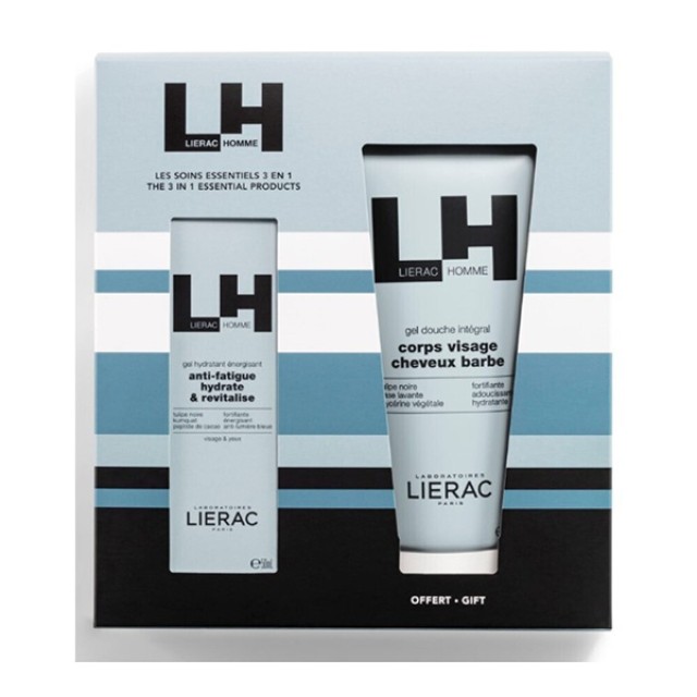 LIERAC - Promo Homme Energizing Gel Ενυδατική Κρέμα Προσώπου 50ml & Αφρόλουτρο 200ml