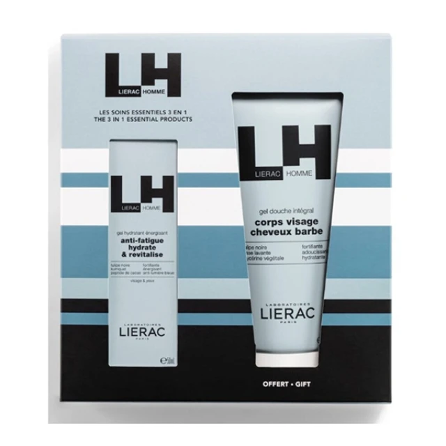 LIERAC - Promo Homme Energizing Gel Ενυδατική Κρέμα Προσώπου 50ml & Αφρόλουτρο 200ml