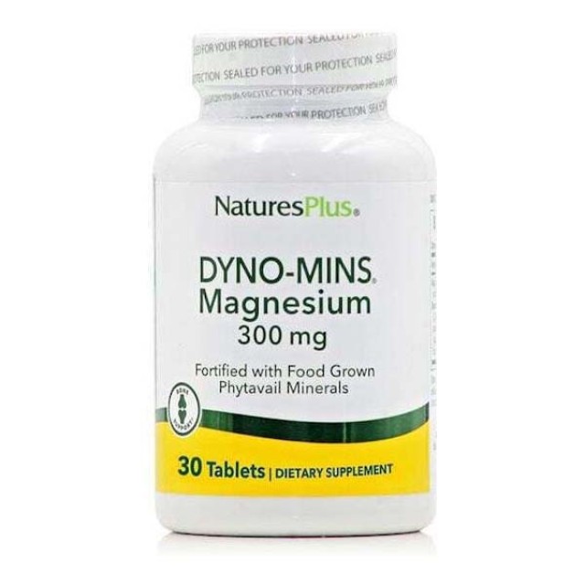 Natures Plus Dyno-Mins Magnesium 300mg, 30tabs