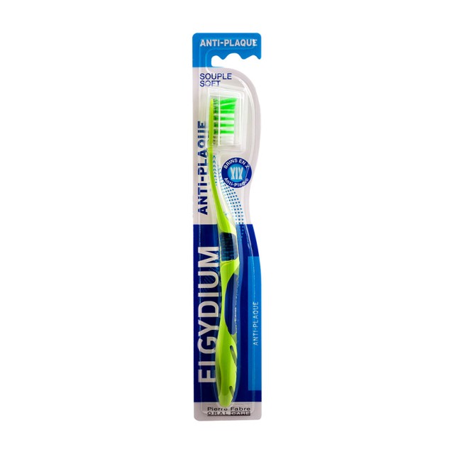 ELGYDIUM - Anti-Plaque Souple Soft Toothbrush (Πράσινο) | 1 τμχ