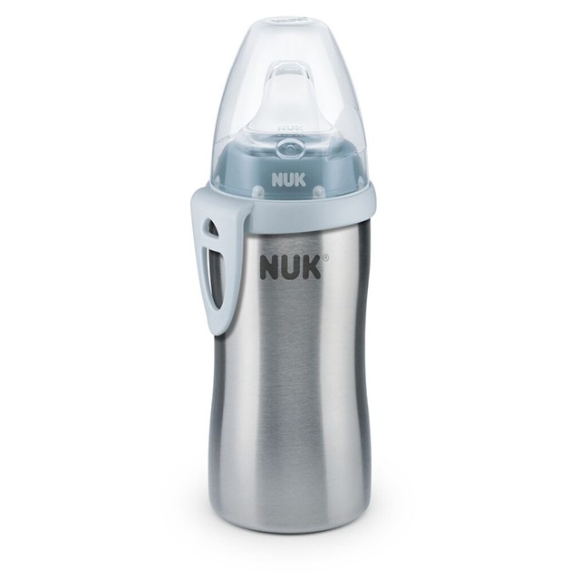 NUK - Active Cup Παγουράκι ανοξείδωτο Μπλε 12months+ | 215ml