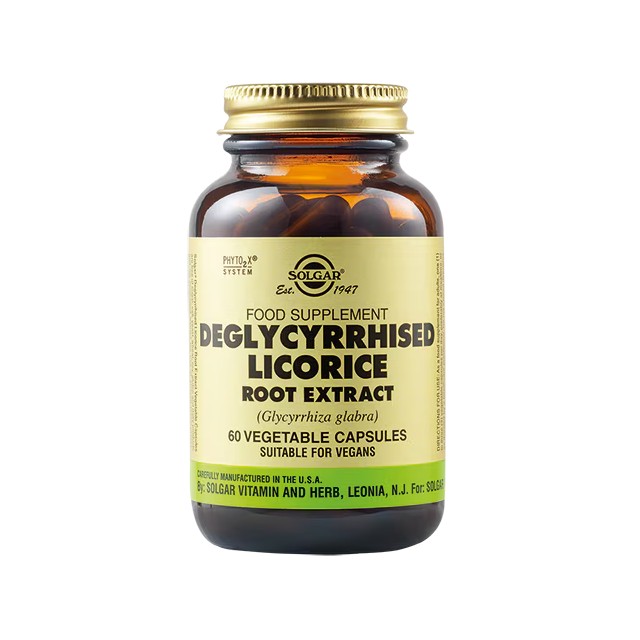 Solgar Deglycyrrhised Licorice Root Extract 60veg.caps