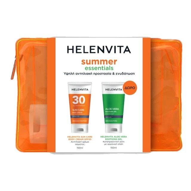 Helenvita Promo Sun Cream Αντηλιακή Κρέμα Σώματος SPF30 150ml & Aloe Vera Soothing Gel Καταπραϋντική Γέλη Αλόης 150ml