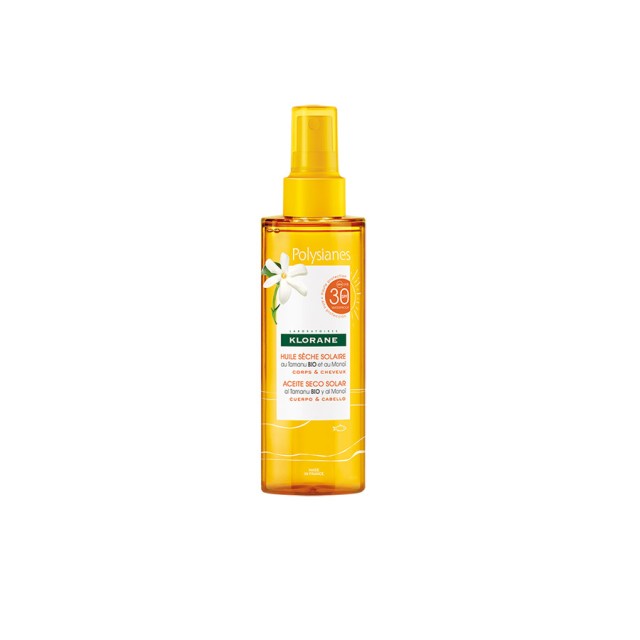 KLORANE - POLYSIANES Huile Seche Solaire SPF30 | 200ml