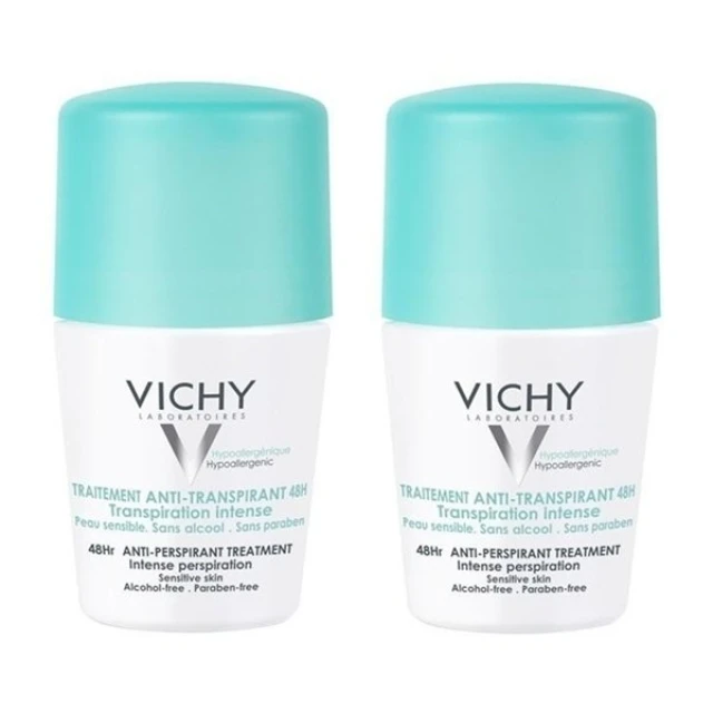 VICHY - Deodorant AntiTranspirant Roll-on 48h | 2x50ml