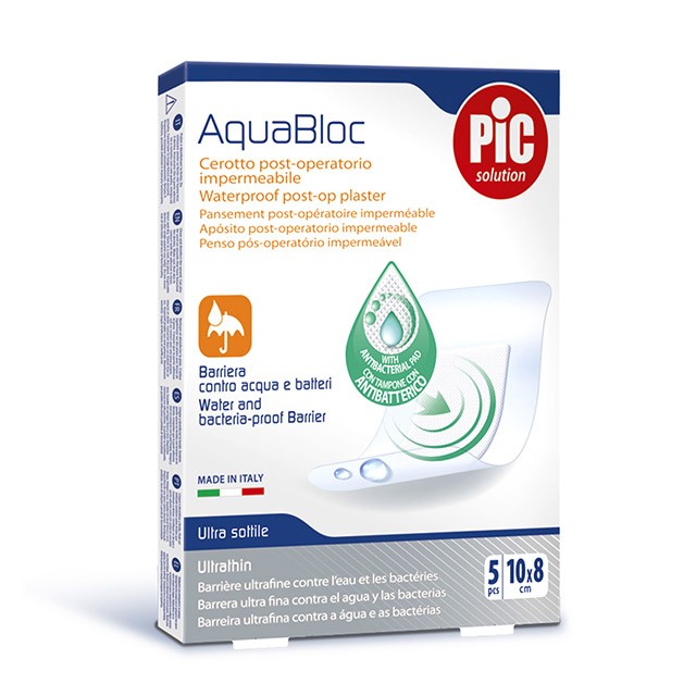 PIC SOLUTION - AquaBloc Waterproof Postop Plaster 10cmx8cm | 5τμχ
