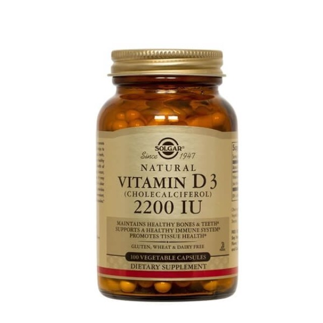 SOLGAR - Vitamin D3 2200 IU / 55μg | 100caps