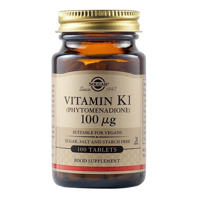 Solgar Vitamin K1 100μg 100tabs