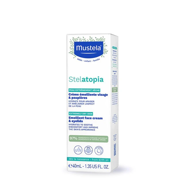 Mustela - Stelatopia Emollient Face Cream Κρέμα για Ενυδάτωση ,40ml