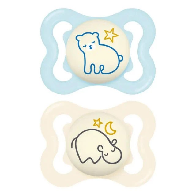 MAM - Supreme Night Πιπίλα Σιλικόνης 2-6m Boy (148SB) | 2τμχ