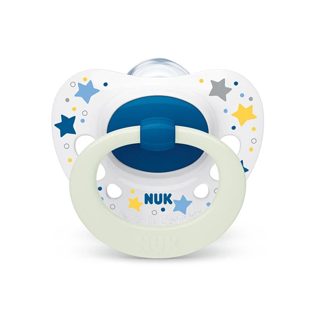NUK - Signature Night Πιπίλα Μπλε Αστέρι 6-18m (10.736.695) | 1τμχ