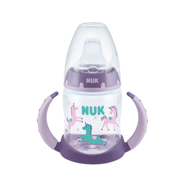 NUK - First Choice Learner Bottle Μώβ με Θηλή Σιλικόνης 6-18m (10.743.943) | 150ml 