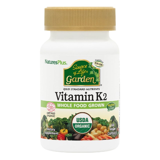Natures Plus Garden Organic Vit. K2 120mcg 60caps