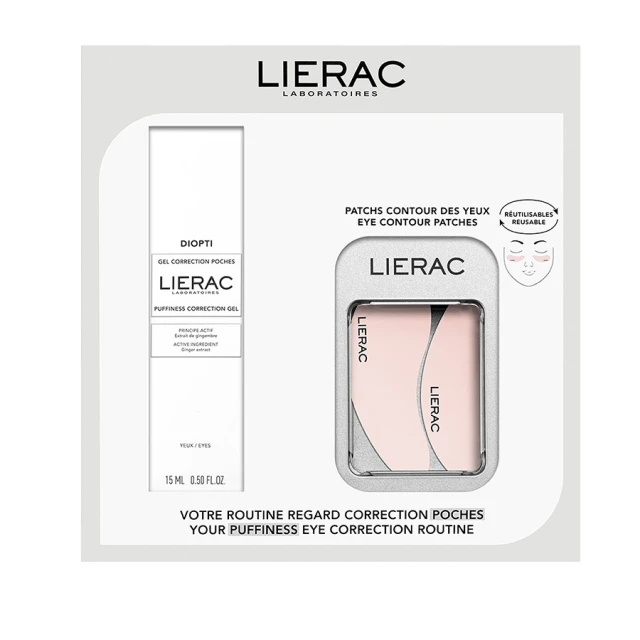 Lierac Puffiness Correction Eye Routine Diopti Puffiness Correction Gel 15ml & Eye Contour Patches