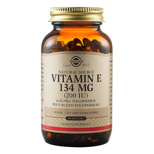 Solgar Vitamin E 134mg (200IU) 250softgels
