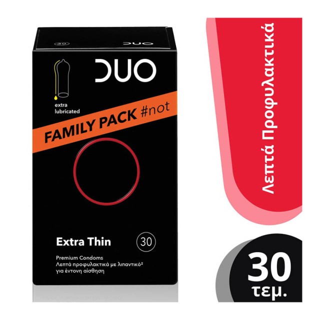 DUO - Extra Thin Premium Condoms Family Pack #not  | 30τμχ