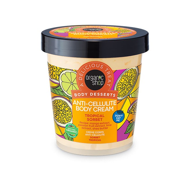 NATURA SIBERICA - Organic Shop Body Desserts Anti-Cellulite Body Cream Tropical Sorbet | 450ml