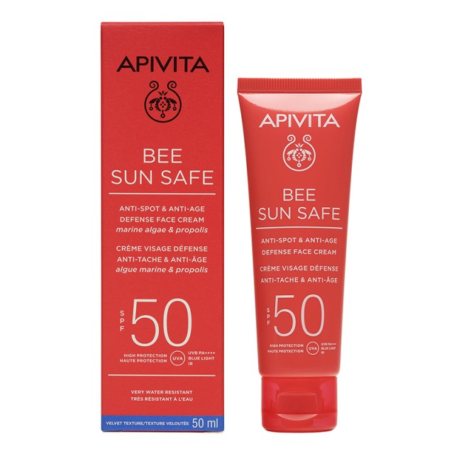 APIVITA - Bee Sun Safe Anti-Spot & Anti-Age Defense Face Cream SPF50 | 50ml