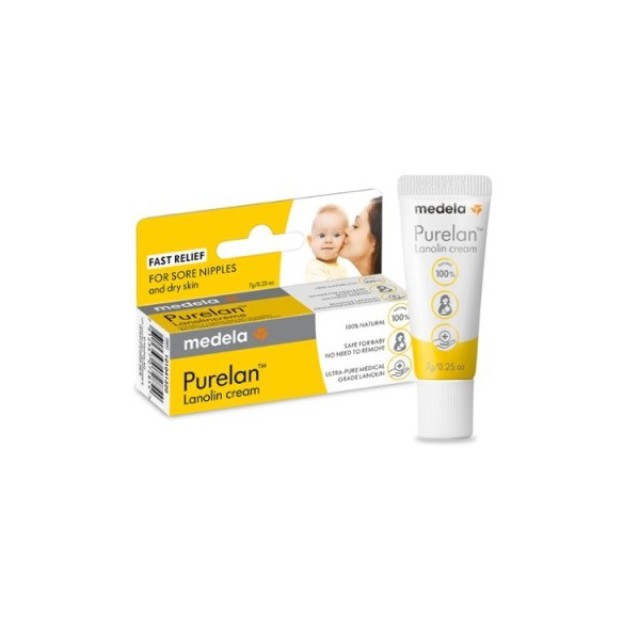 MEDELA purelan 100 κρέμα περιποιήσης θηλών με λανολίνη 7gr