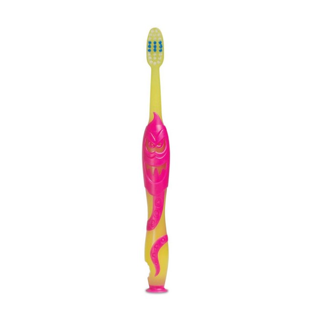 ELGYDIUM - Kids Toothbrush Monster Κίτρινο-Ροζ | 1τμχ