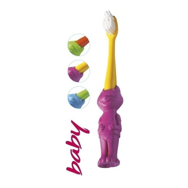 ELGYDIUM - Baby Toothbrush (Κίτρινο-Φούξια) | 1τμχ