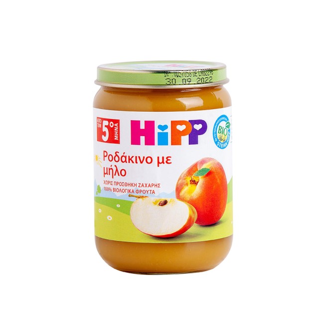 HIPP - Βρεφική φρουτόκρεμα με Ροδάκινο & Μήλο 5m+ | 190gr