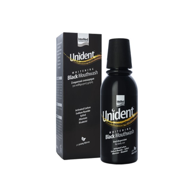 INTERMED - Unident Whitening Black Mouthwash | 250ml